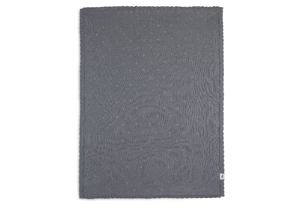 Jollein Decke Kinderbett 100x150cm Pointelle Storm Grey GOTS im Angebot