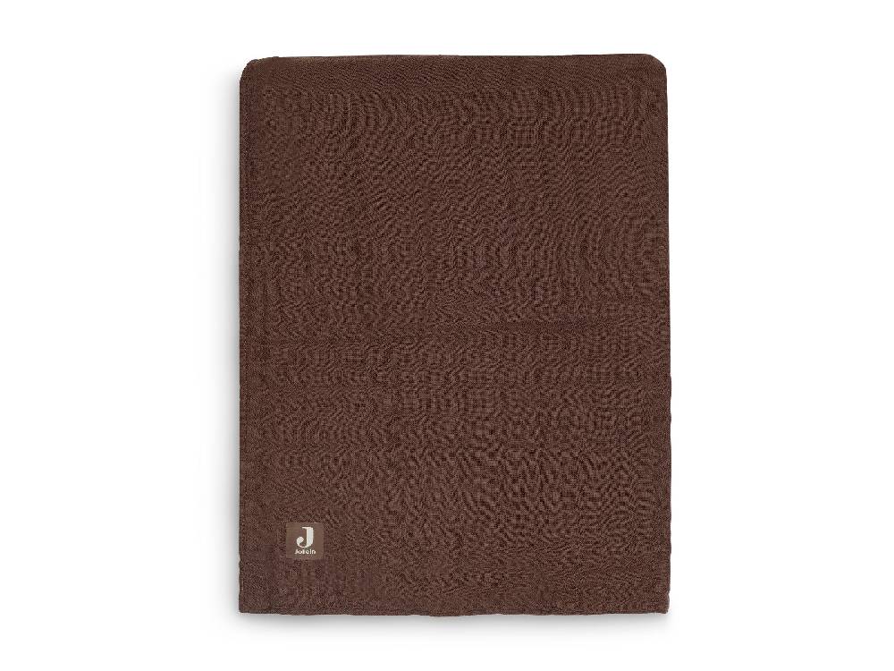 Jollein Decke Wiege Wrinkled Cotton 75x100cm Chestnut Schlussverkauf