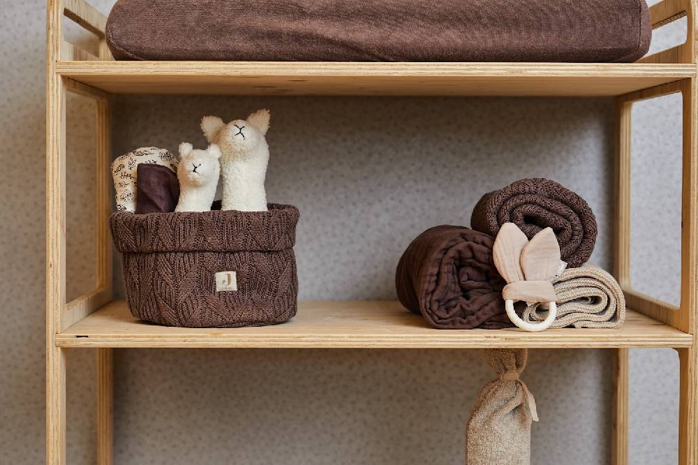 Jollein Decke Wiege 75x100cm Spring Knit Chestnut Günstiger Verkauf