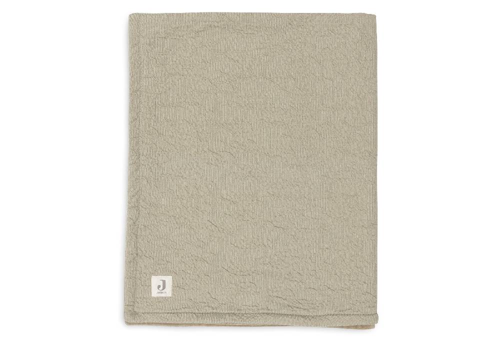 Jollein Decke Kinderbett 100x150cm Soft Waves Olive Green Rabatt