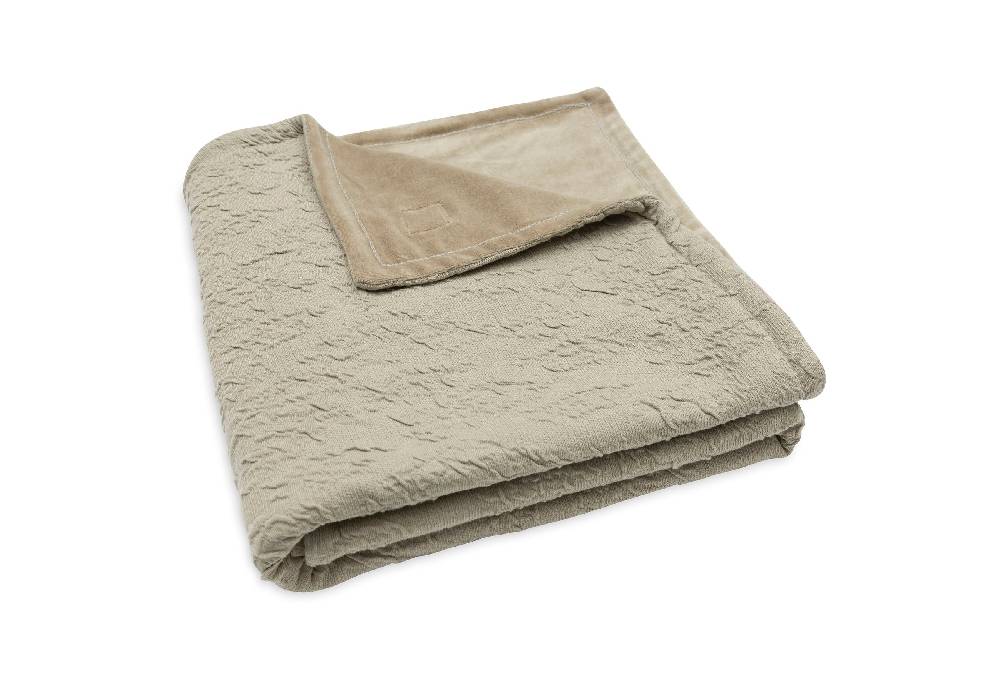 Jollein Decke Kinderbett 100x150cm Soft Waves Olive Green Rabatt