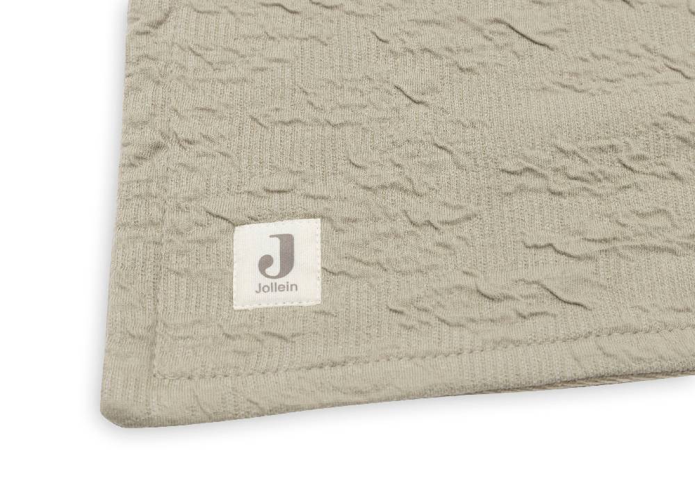 Jollein Decke Wiege 75x100cm Soft Waves Olive Green Versandkostenfrei