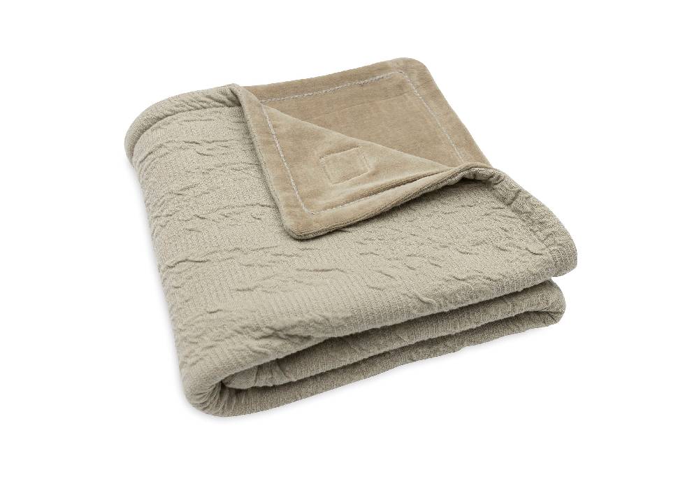 Jollein Decke Wiege 75x100cm Soft Waves Olive Green Versandkostenfrei