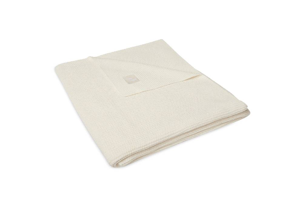 Jollein Decke Kinderbett 100x150cm Basic Knit Ivory Großer Ausverkauf