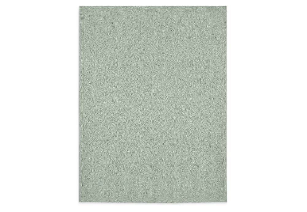 Jollein Decke Kinderbett 100x150cm Shell Knit Sea Foam GOTS Flash Sale
