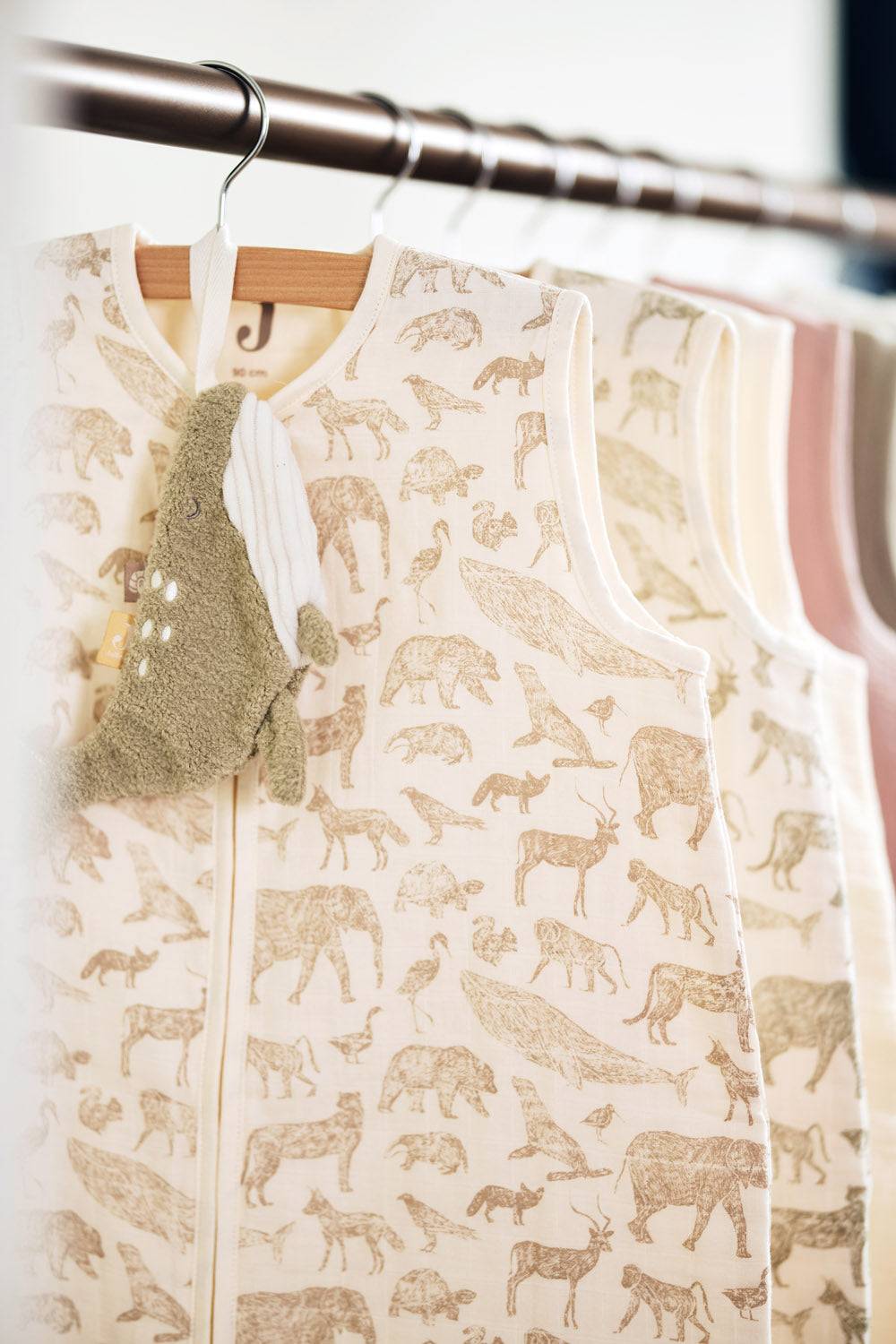 Jollein Schlafsack Hydrophil 70cm Animals Nougat Weihnachtsangebot
