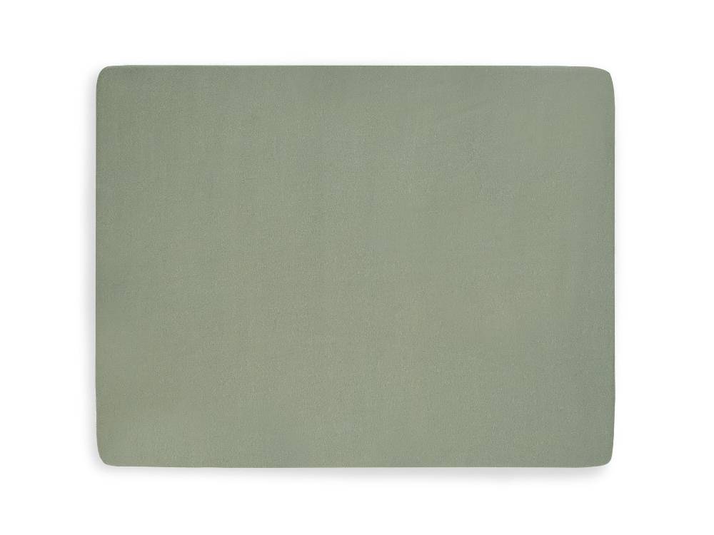 Jollein Spannbettlaken Jersey Laufgitter 75x95cm Ash Green (2pack) Tiefpreis