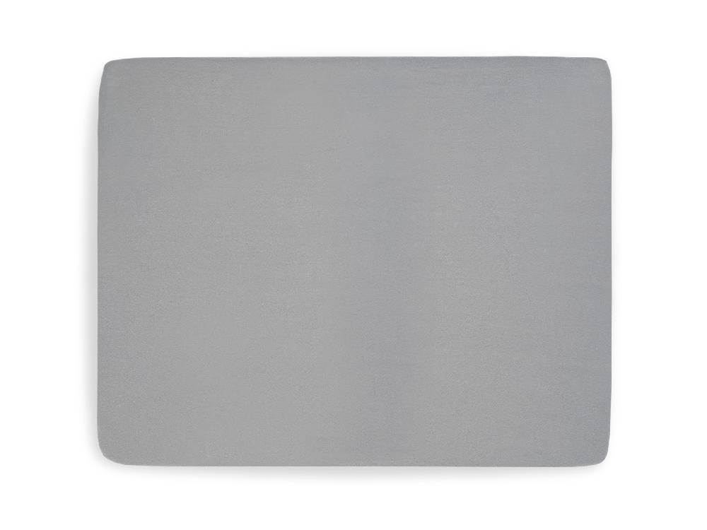 Jollein Spannbettlaken Jersey Laufgitter 75x95cm Storm Grey Sonderangebot der Fabrik