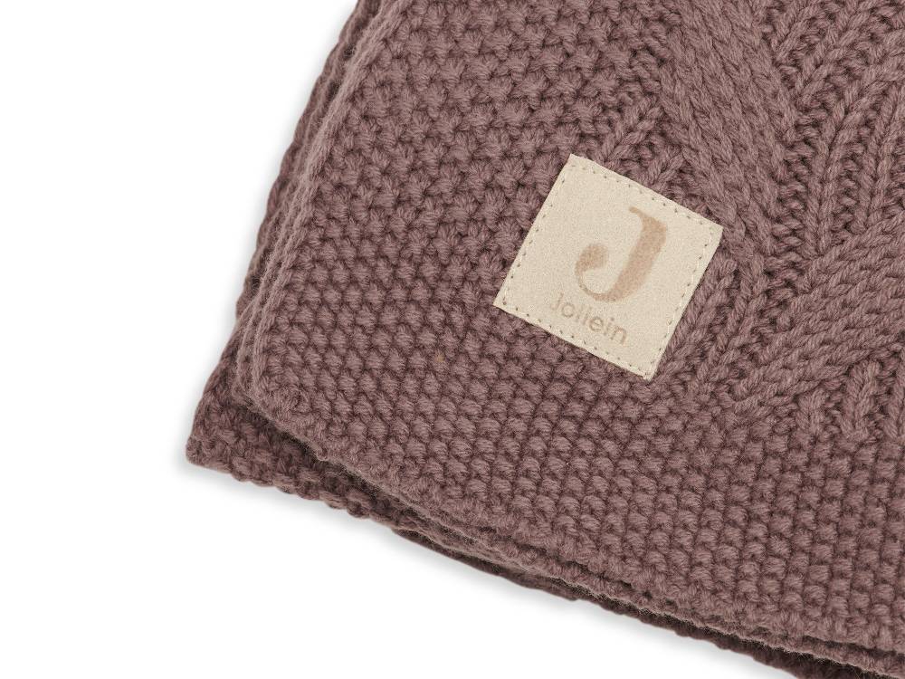 Jollein Decke Kinderbett 100x150cm Spring Knit Chestnut Discount Store für neue Produkte