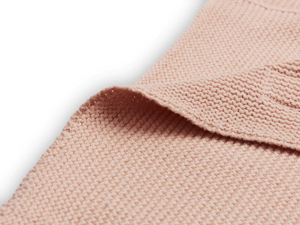 Jollein Decke Kinderbett 100x150cm Basic Knit Pale Pink Riesige Rabatte