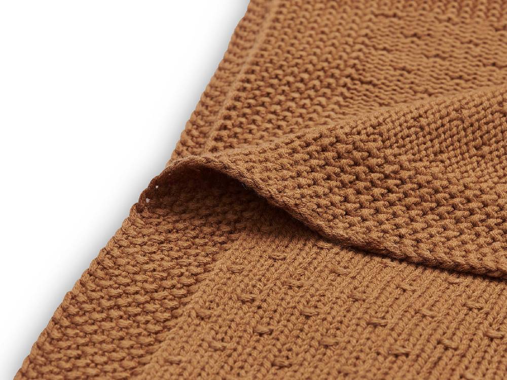 Jollein Decke Kinderbett 100x150cm Bliss Knit Caramel 50% Rabatt mit kostenlosem Versand