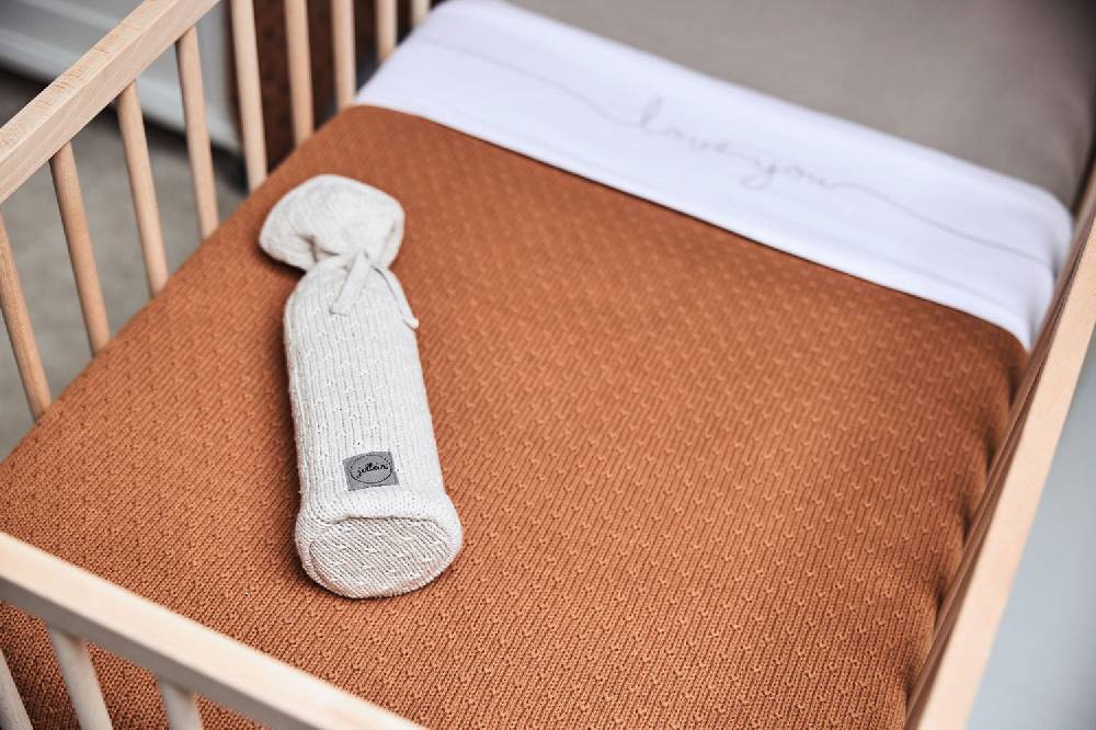 Jollein Decke Kinderbett 100x150cm Bliss Knit Caramel 50% Rabatt mit kostenlosem Versand