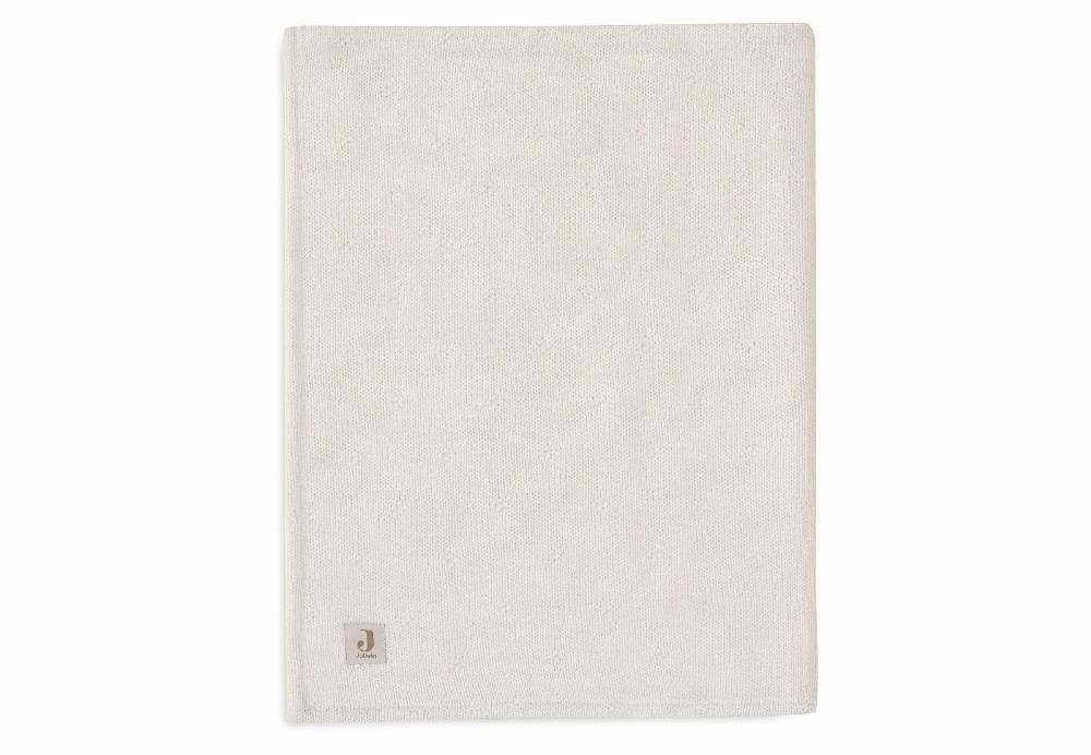 Jollein Decke Kinderbett 100x150cm Cosy Knit - Ivory/Velvet