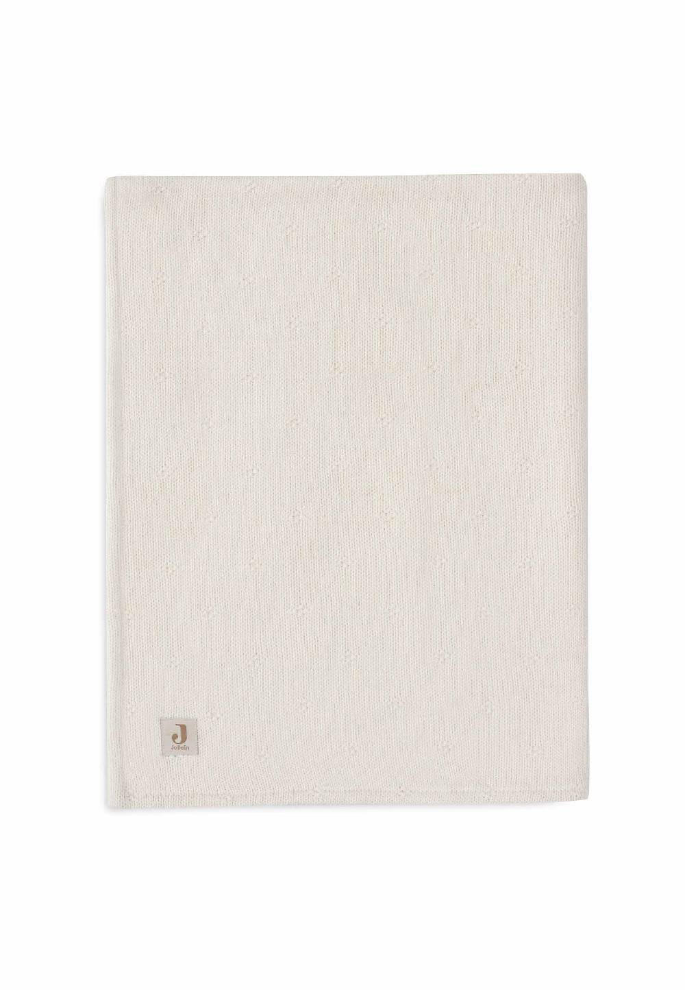 Jollein Decke Kinderbett 100x150cm Cosy Knit - Ivory/Velvet zollfrei