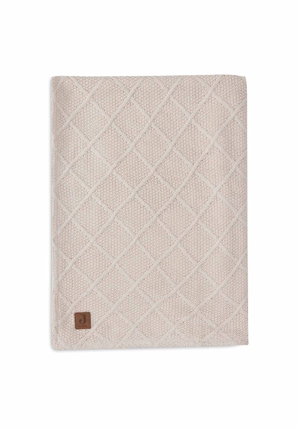 Jollein Decke Wiege 75x100cm Check Knit - Oatmeal/Teddy Fleece Rabatte dieses Monats