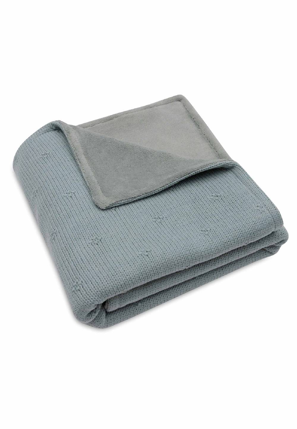 Jollein Decke Wiege 75x100cm Cosy Knit - Sea Green/Velvet 2025