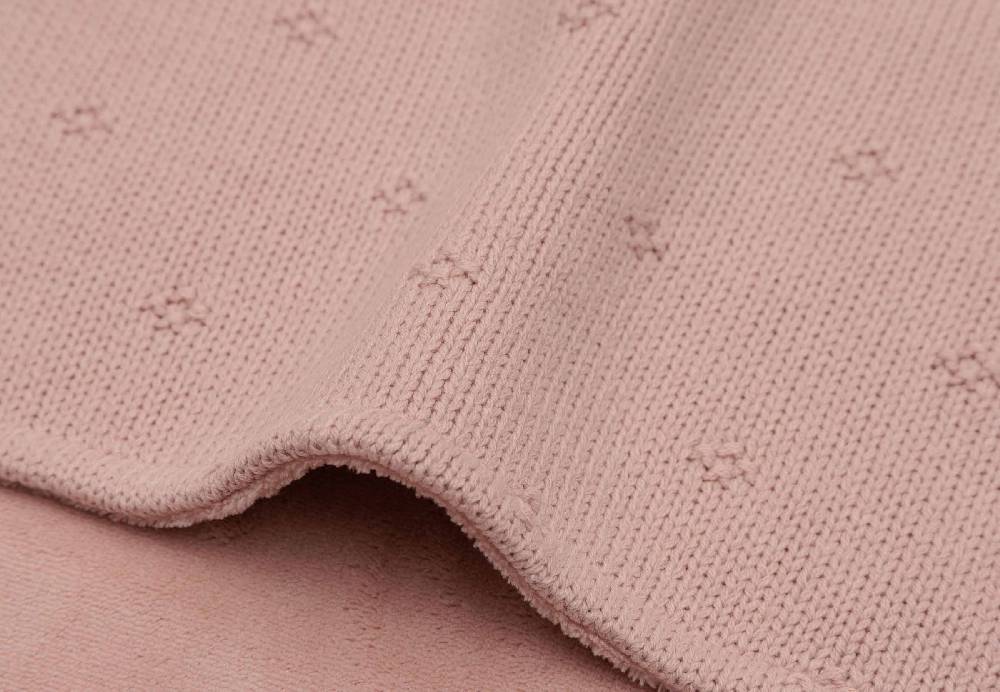 Jollein Decke Wiege 75x100cm Cosy Knit - Wild Rose/Velvet Online