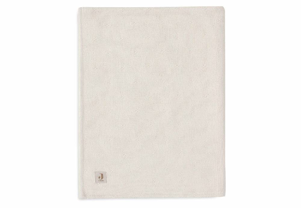 Jollein Decke Wiege 75x100cm Cosy Knit - Ivory/Velvet
