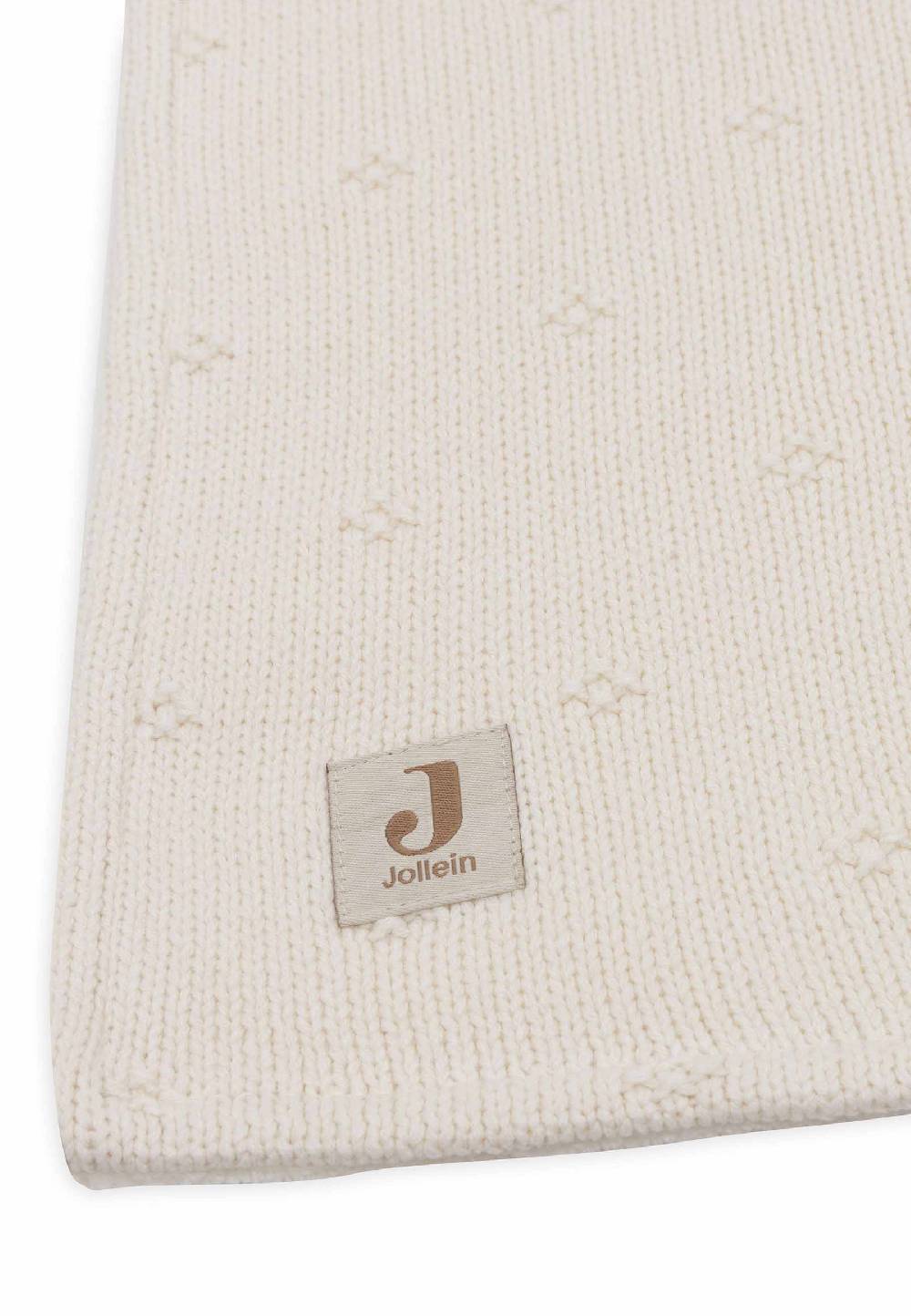 Jollein Decke Wiege 75x100cm Cosy Knit - Ivory/Velvet Outlet