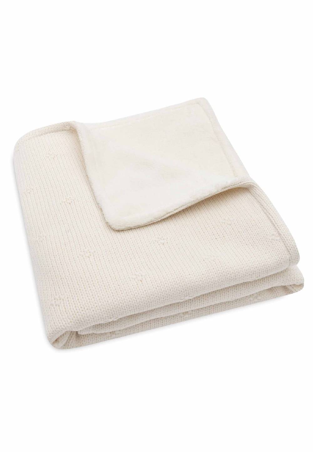 Jollein Decke Wiege 75x100cm Cosy Knit - Ivory/Velvet Outlet