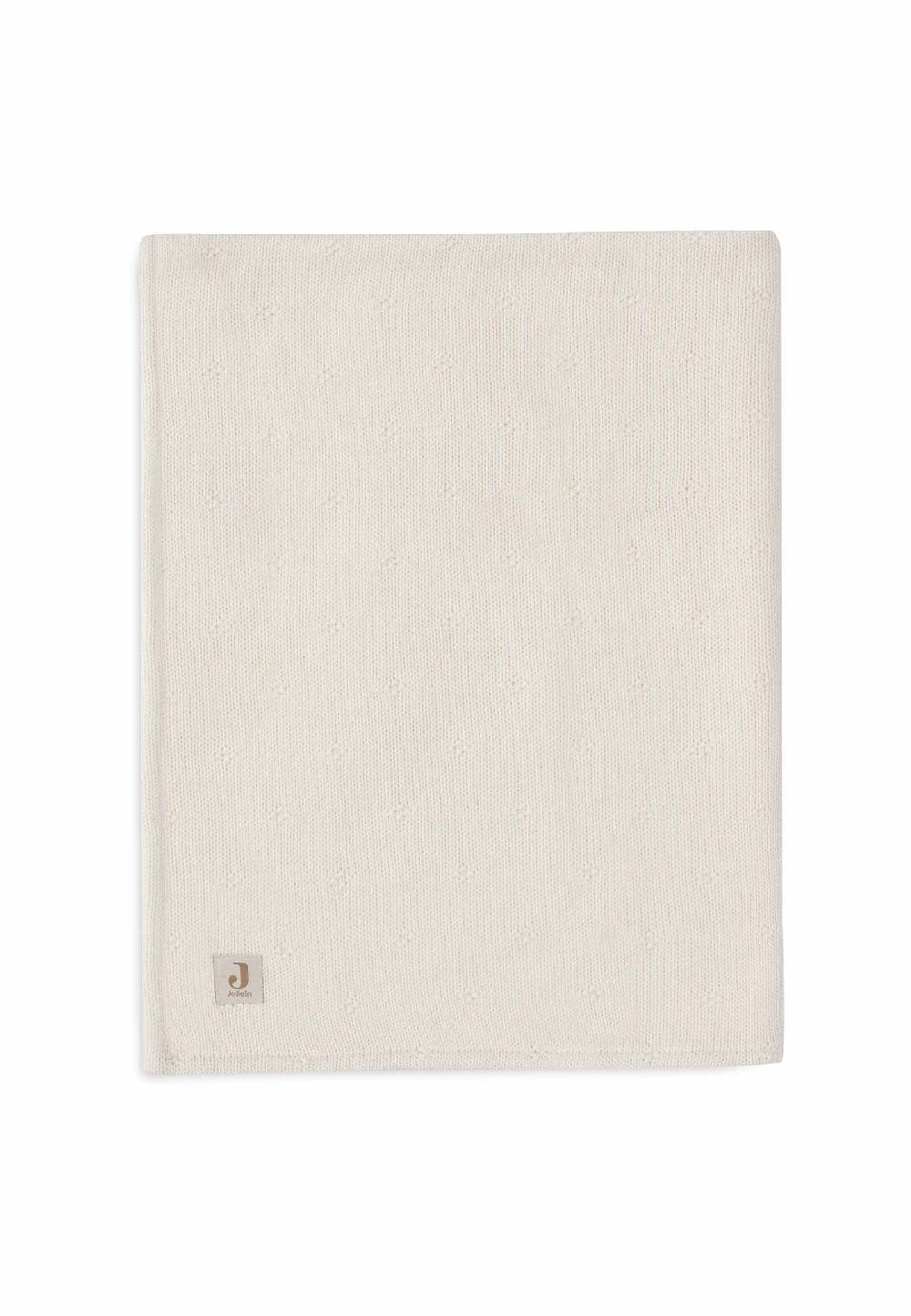 Jollein Decke Wiege 75x100cm Cosy Knit - Ivory/Velvet Outlet