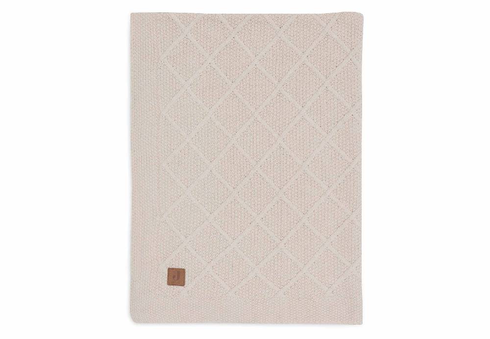 Jollein Decke Gitterbett 100x150cm Check Knit - Oatmeal Verkauf