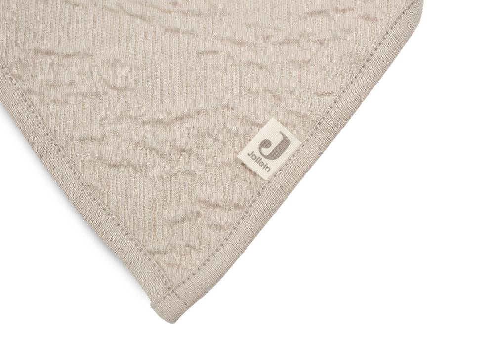 Jollein Lätzchen Bandana Soft Waves Nougat (2pack) Schlussverkauf