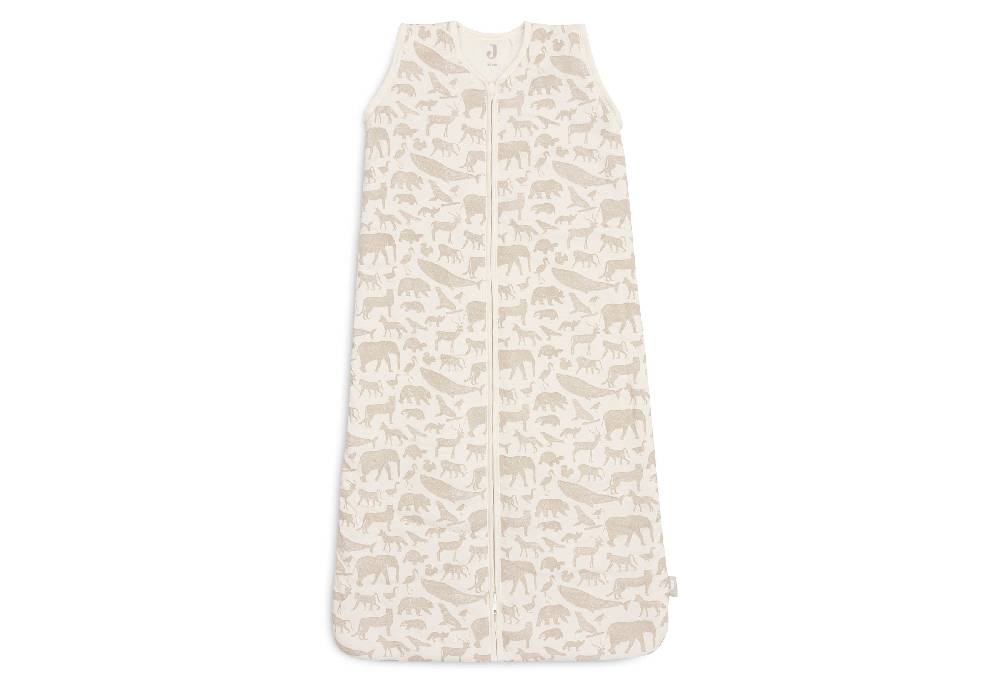 Jollein Schlafsack mit Abnehmbaren Ärmeln 90cm Animals Nougat Sonderangebote