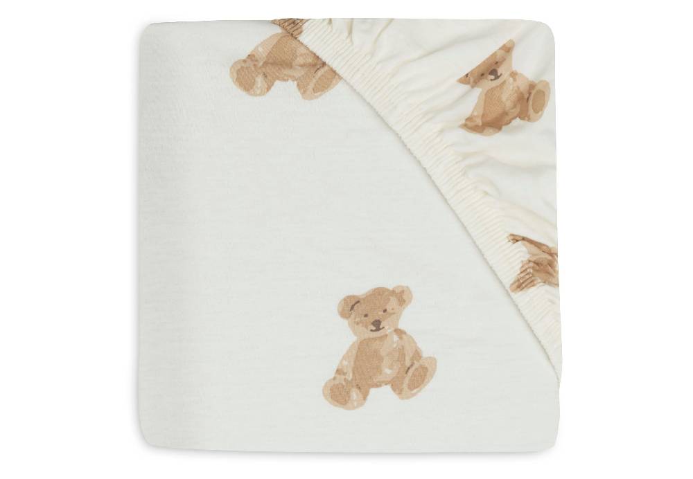 Jollein Spannbettlaken Jersey 70x140/75x150cm Teddy Bear Bis zu 50% Rabatt