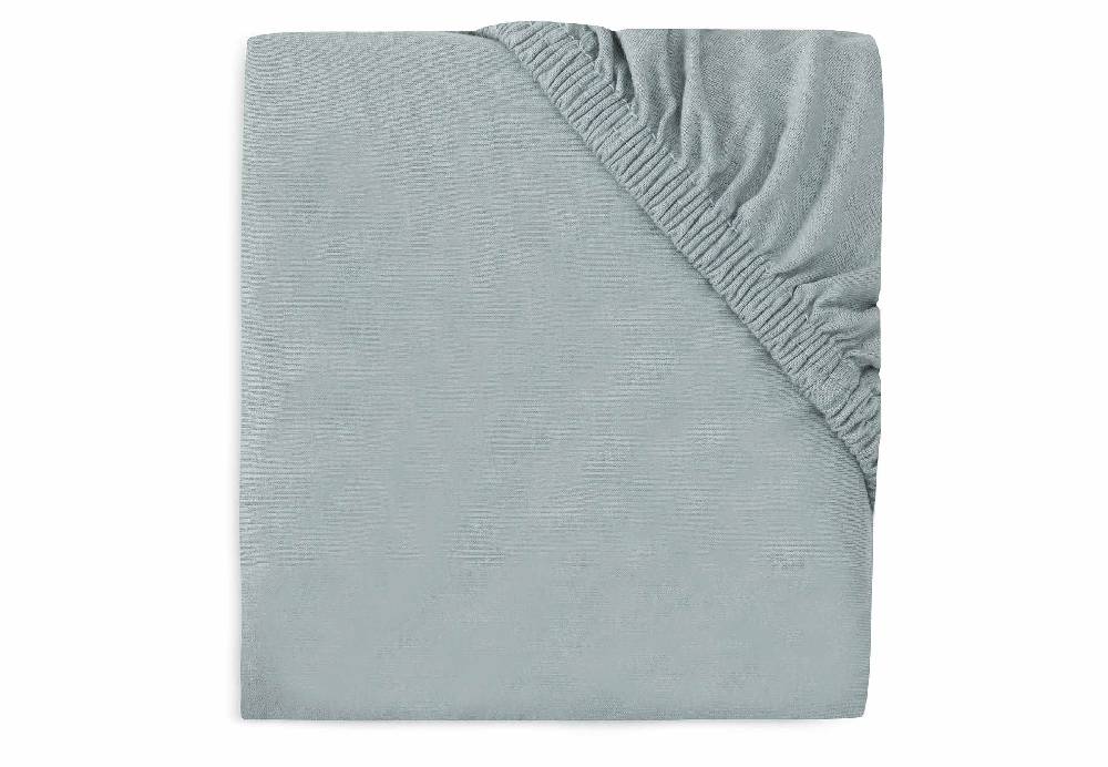 Jollein Spannbettlaken Laufgitter Jersey 75x95cm - Sea Green Bis zu 65% Rabatt