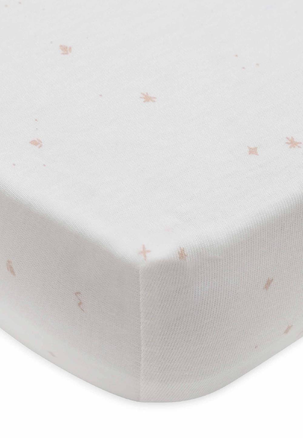 Jollein Spannbettlaken Jersey 70/75x140/150cm Twinkling - Wild Rose Vierteljährliche Förderung