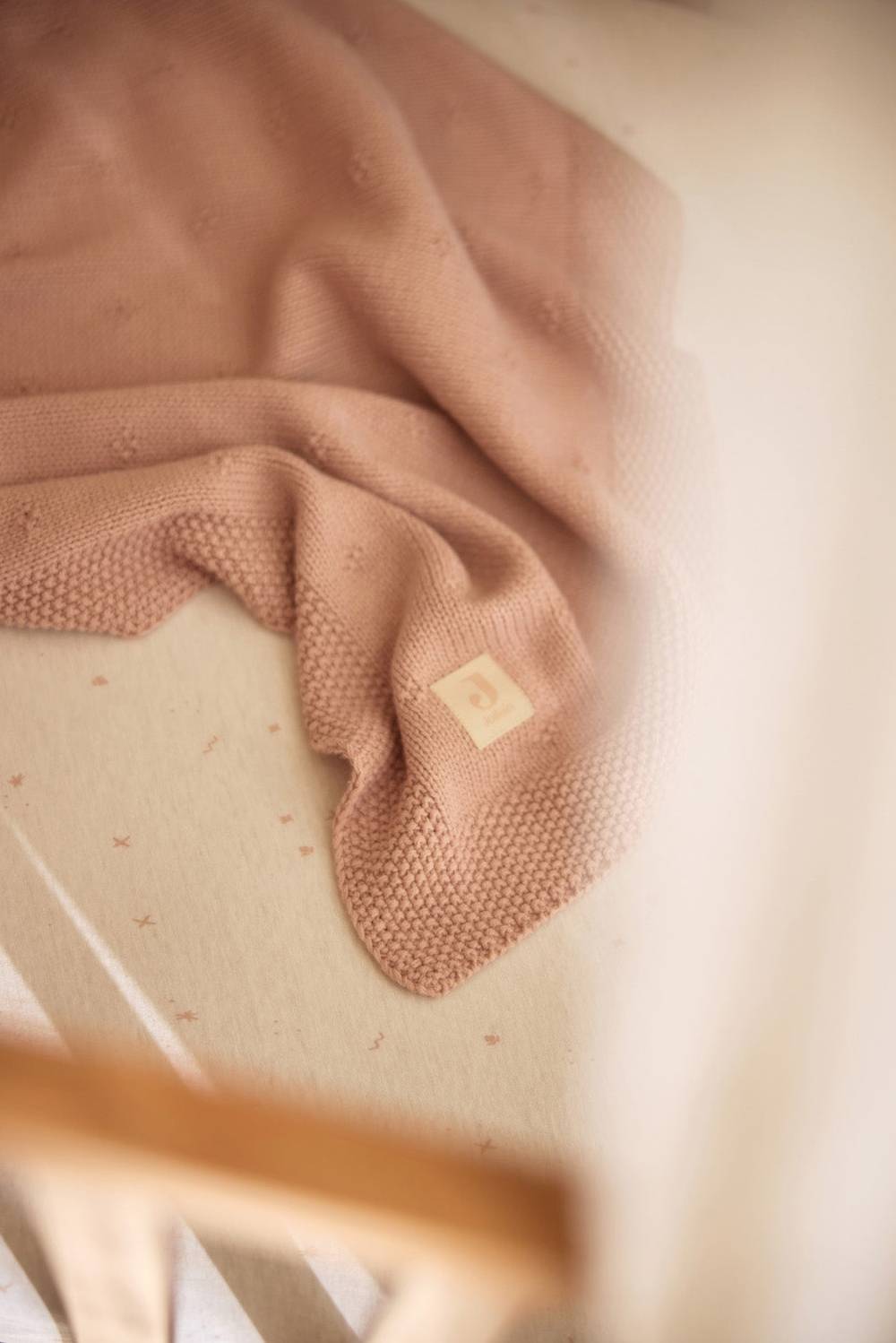 Jollein Spannbettlaken Jersey 60x120cm Twinkling - Wild Rose Riesige Rabatte