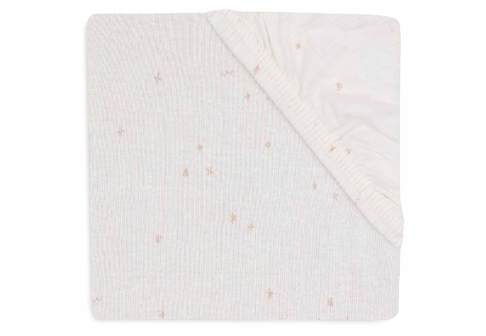 Jollein Spannbettlaken Jersey 40/50x80/90cm Twinkling - Wild Rose