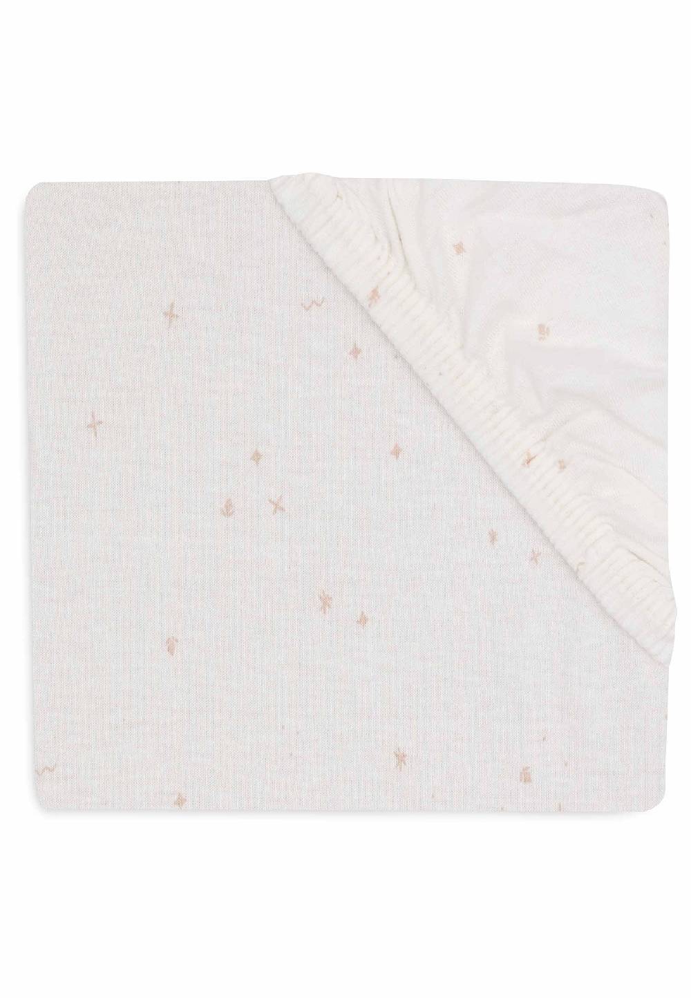 Jollein Spannbettlaken Jersey 40/50x80/90cm Twinkling - Wild Rose Begrenzt auf 3 Tage