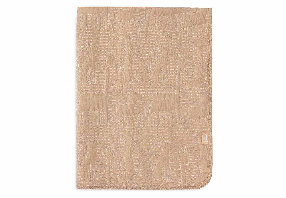 Jollein Decke Kinderbett 100x150cm Jungle Jambo - Biscuit/Oatmeal Im Verkauf
