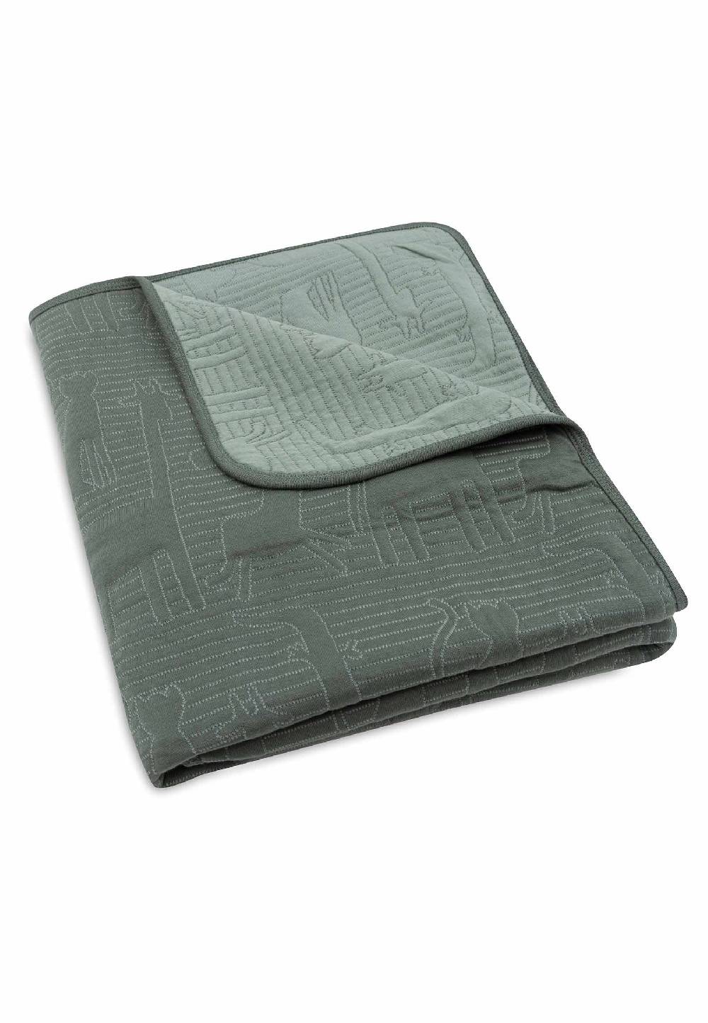 Jollein Decke Kinderbett 100x150cm Jungle Jambo - Ash Green/Laurel zollfrei