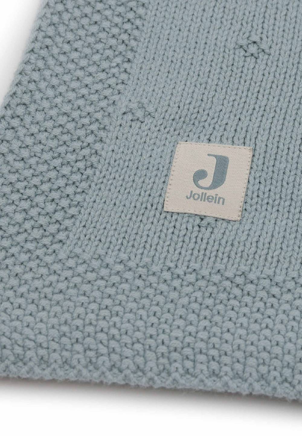 Jollein Decke Kinderbett 100x150cm Cosy Knit - Sea Green 50% Rabatt für begrenzte Zeit