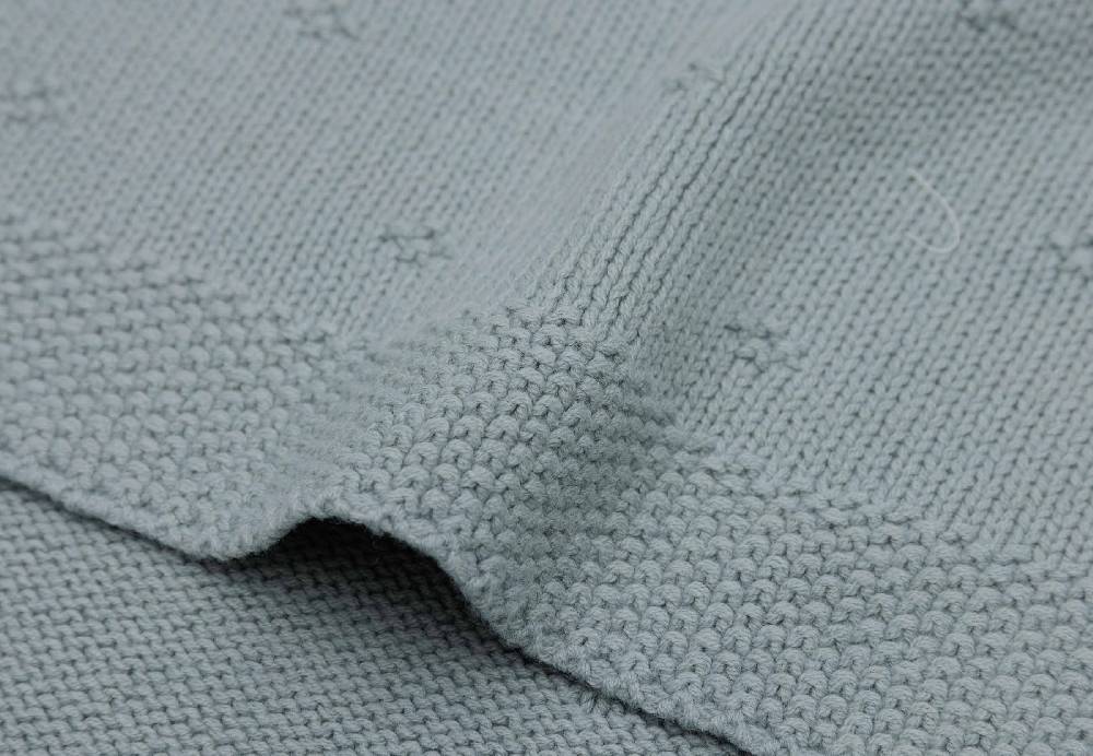 Jollein Decke Kinderbett 100x150cm Cosy Knit - Sea Green 50% Rabatt für begrenzte Zeit