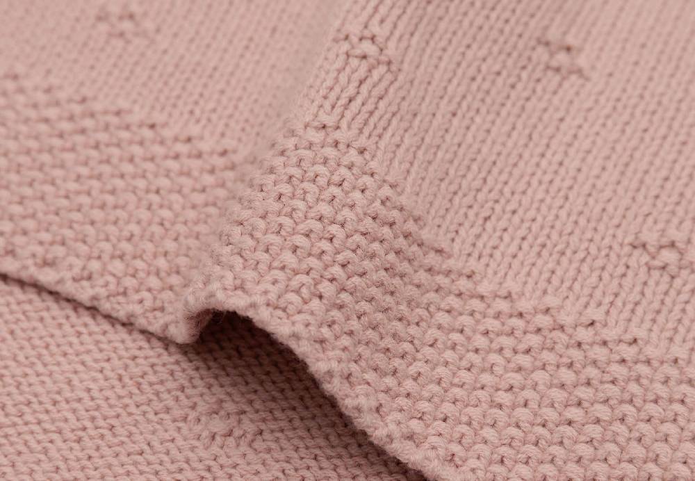 Jollein Decke Kinderbett 100x150cm Cosy Knit - Wild Rose Rabatte dieses Monats