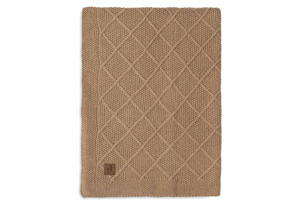 Jollein Decke Wiege 75x100cm Check Knit - Biscuit Online