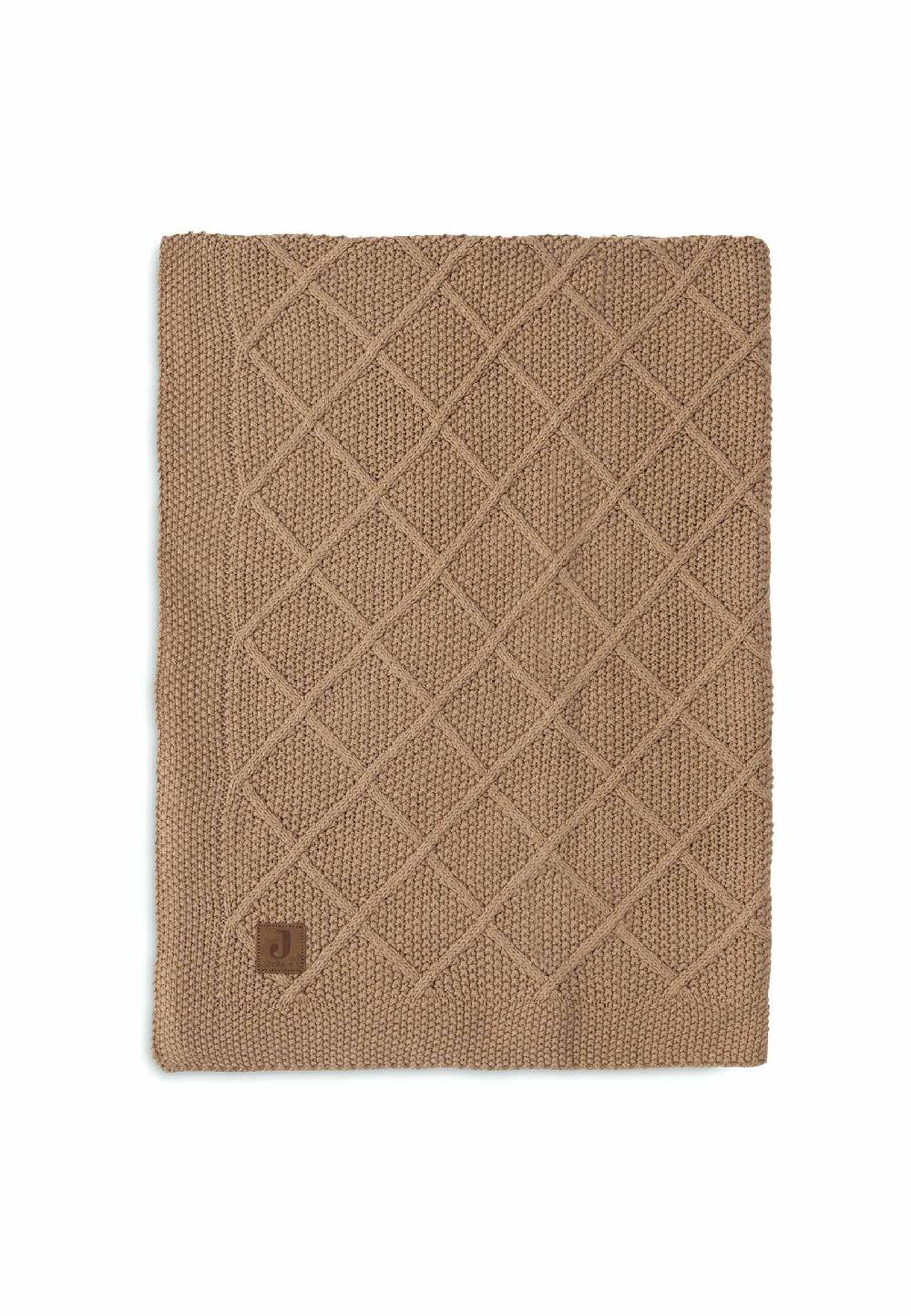 Jollein Decke Wiege 75x100cm Check Knit - Biscuit Online