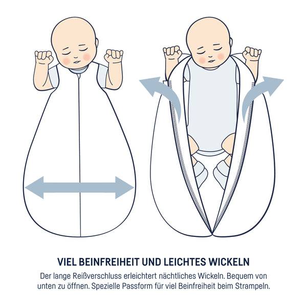 Julius Zöllner Musselin Sommerschlafsack, Grau JETZT KAUFEN