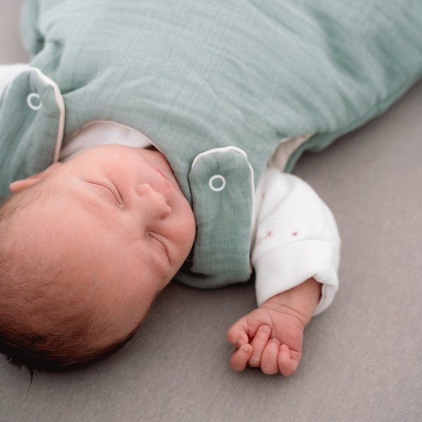 Julius Zöllner Musselin Babyschlafsack, Grün Neueste Stile