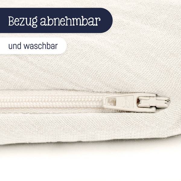 Julius Zöllner Stillkissen aus Baumwollmusselin ivory Begrenzt auf 3 Tage