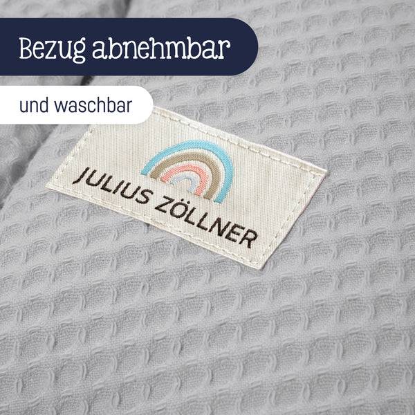 Julius Zöllner Stillkissen mit Knopf, Waffelpiqué Light Grey zollfrei