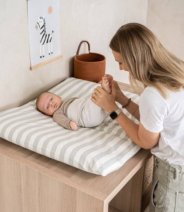 Julius Zöllner Bezug Wickelunterlage aus Organic, Stripes Rabatt