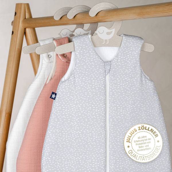 Julius Zöllner Jersey Schlafsack - Tiny Squares Grey Super Sparpreis