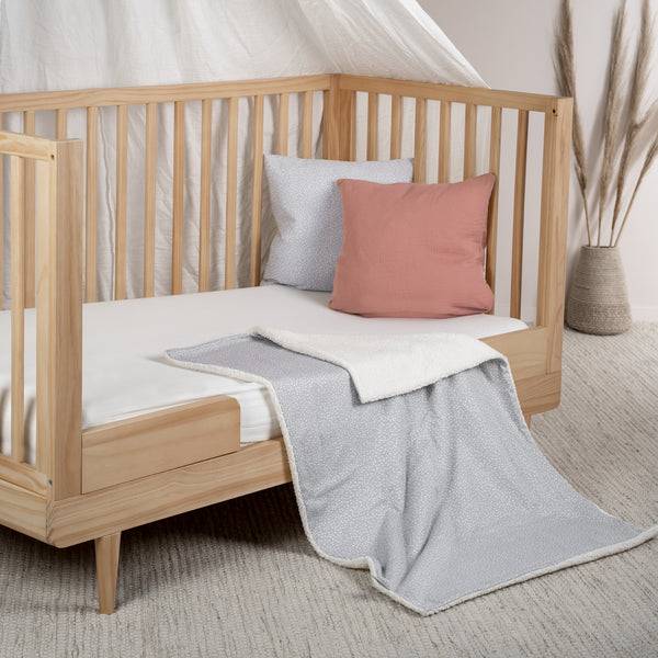Julius Zöllner Jersey Winterdecke, Tiny Squares Grey Blitzangebot