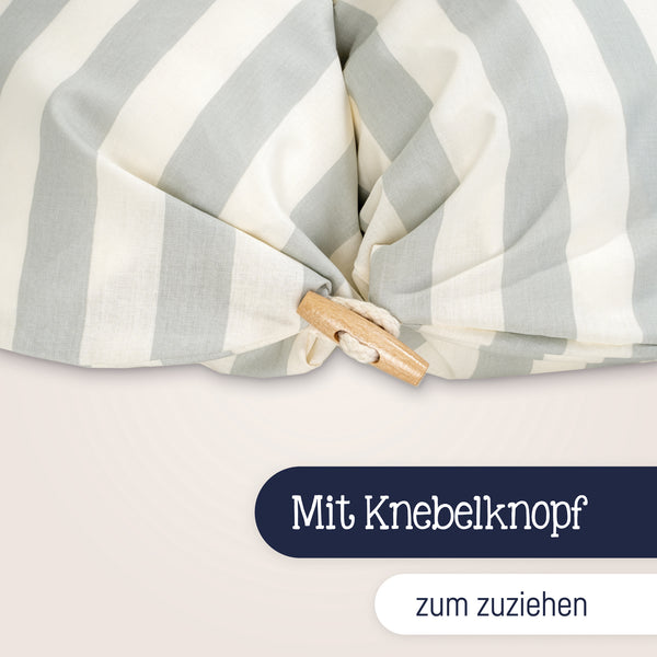 Julius Zöllner Stillkissen mit Knopf, Organic Stripes Auslauf