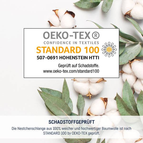 Julius Zöllner Bettschlange uni weiß Sonderangebot